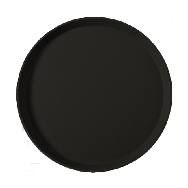 Δίσκος Fiberglass αντολ. στρογγυλός 35,5cm μαύρος